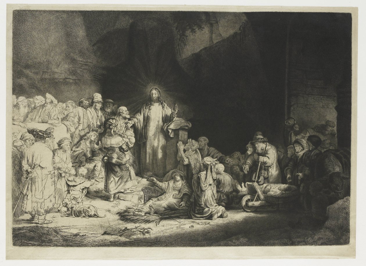 La estampa de los cien florines de Rembrandt van Rijn