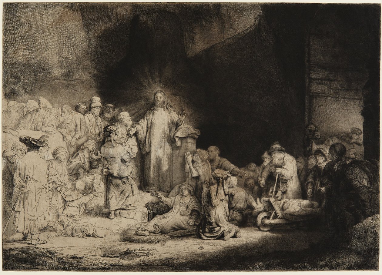 El grabado de los cien florines de Rembrandt van Rijn