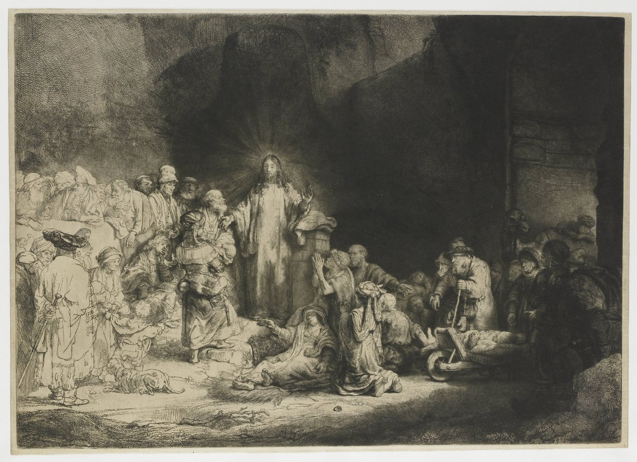 El grabado de los cien florines de Rembrandt van Rijn