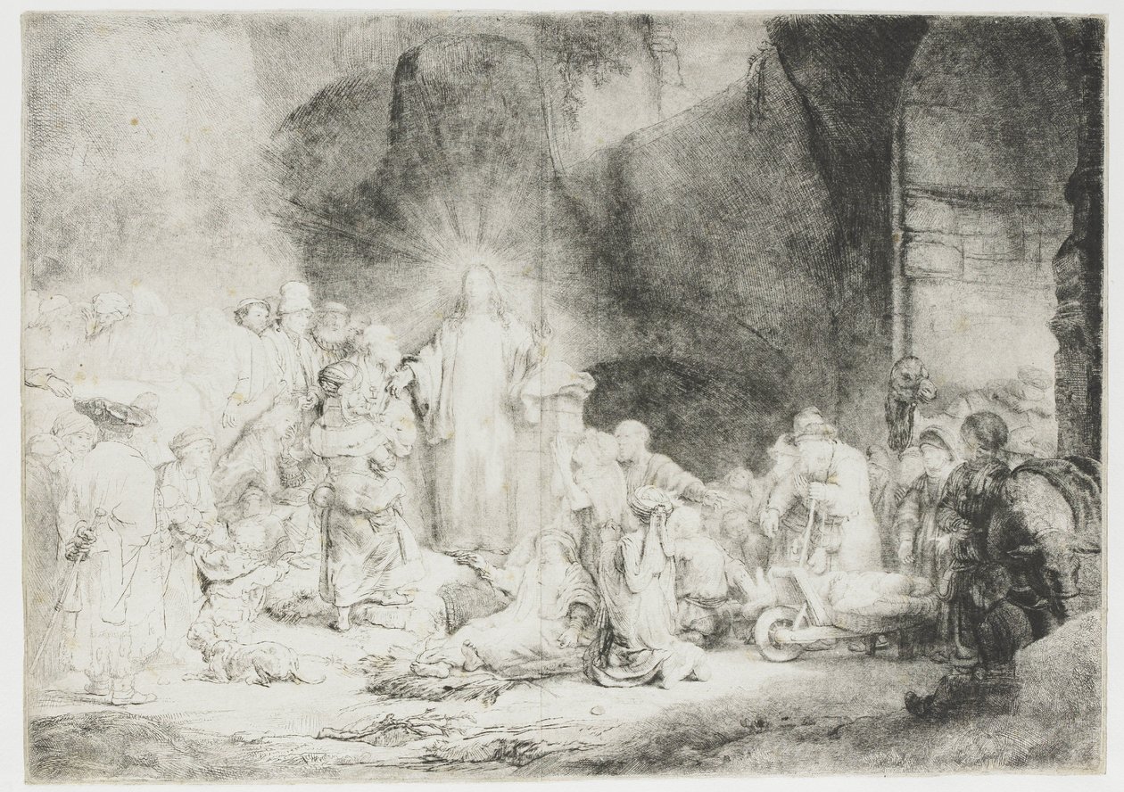 El grabado de los cien florines de Rembrandt van Rijn