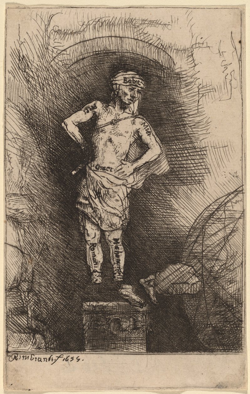 La imagen vista por Nabucodonosor de Rembrandt van Rijn