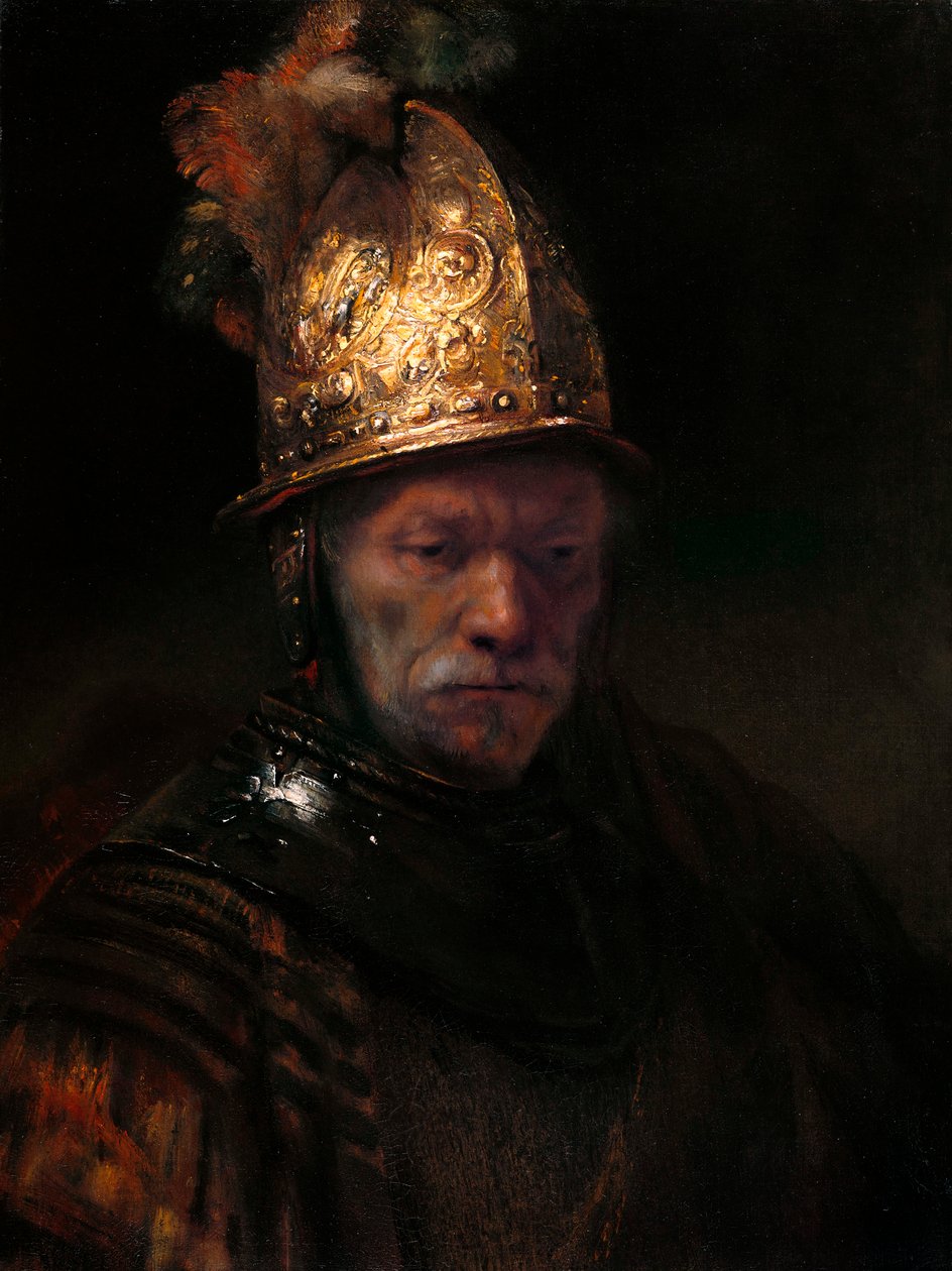 El hombre del casco dorado, c. 1650 de Rembrandt van Rijn