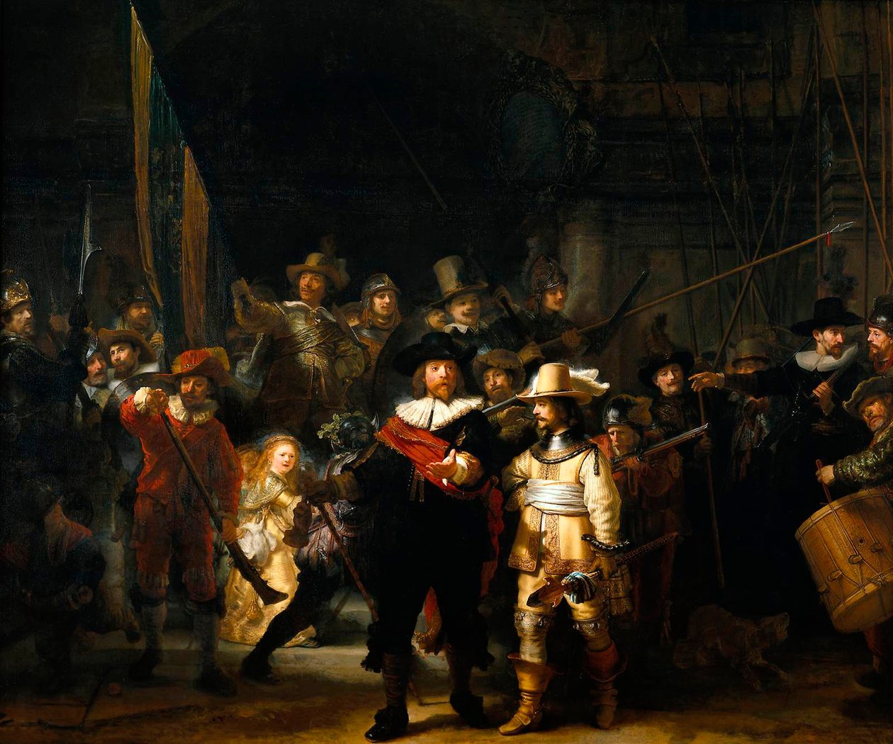 La Ronda Nocturna, 1642 de Rembrandt van Rijn