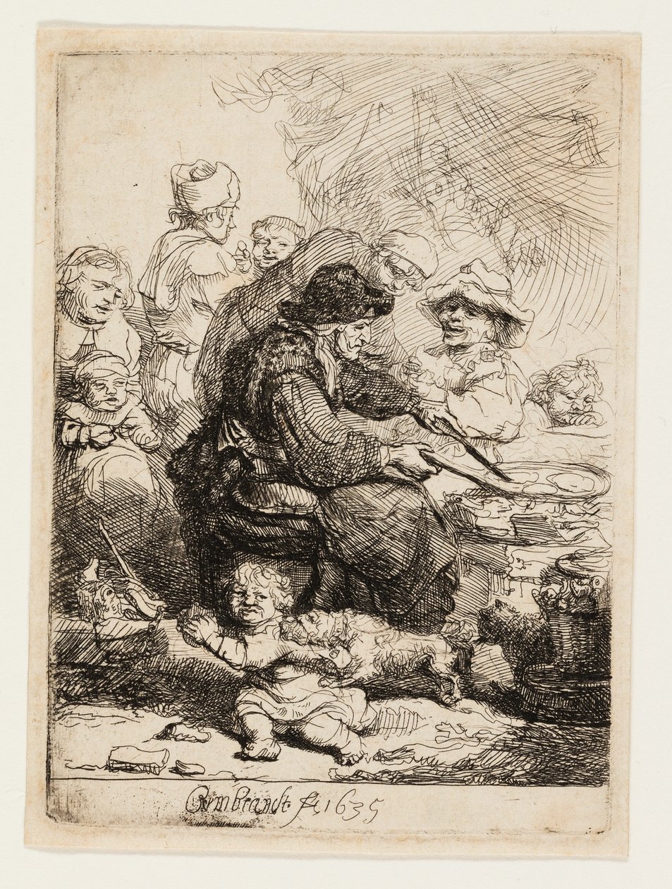 La Mujer de los Panqueques de Rembrandt van Rijn