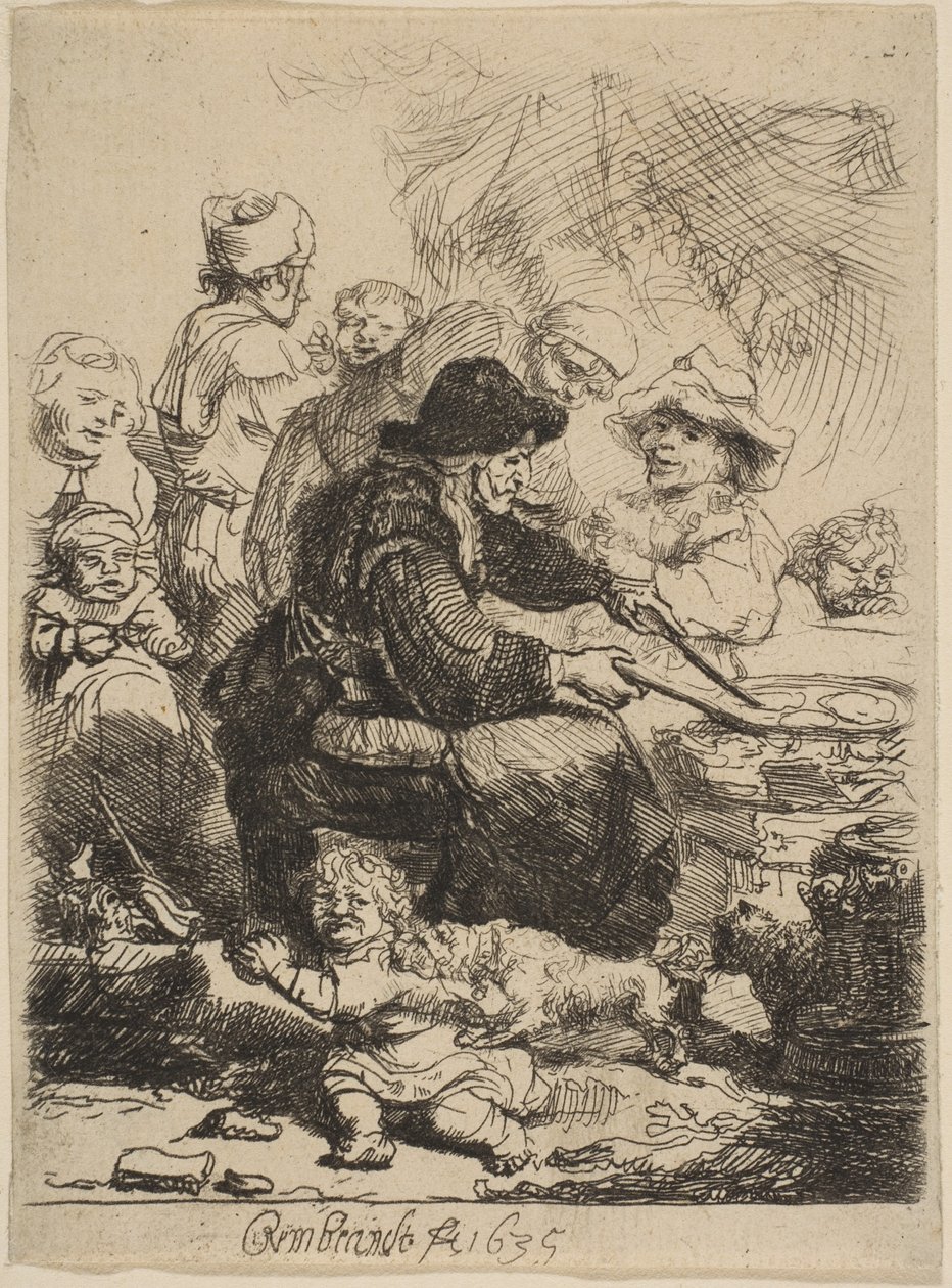 La mujer de los panqueques de Rembrandt van Rijn