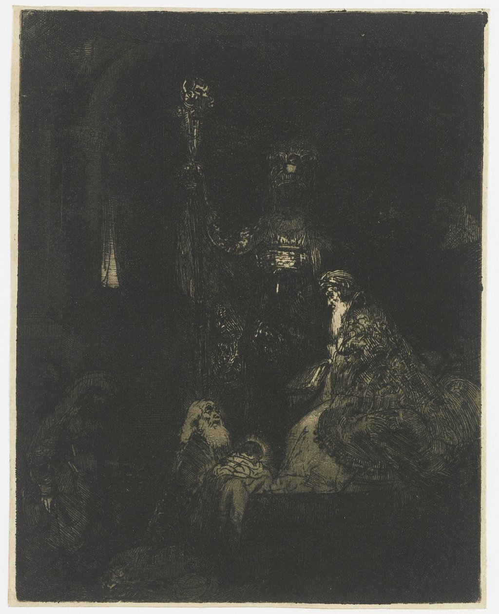 La presentación en el templo
La presentación en el templo de forma oscura de Rembrandt van Rijn