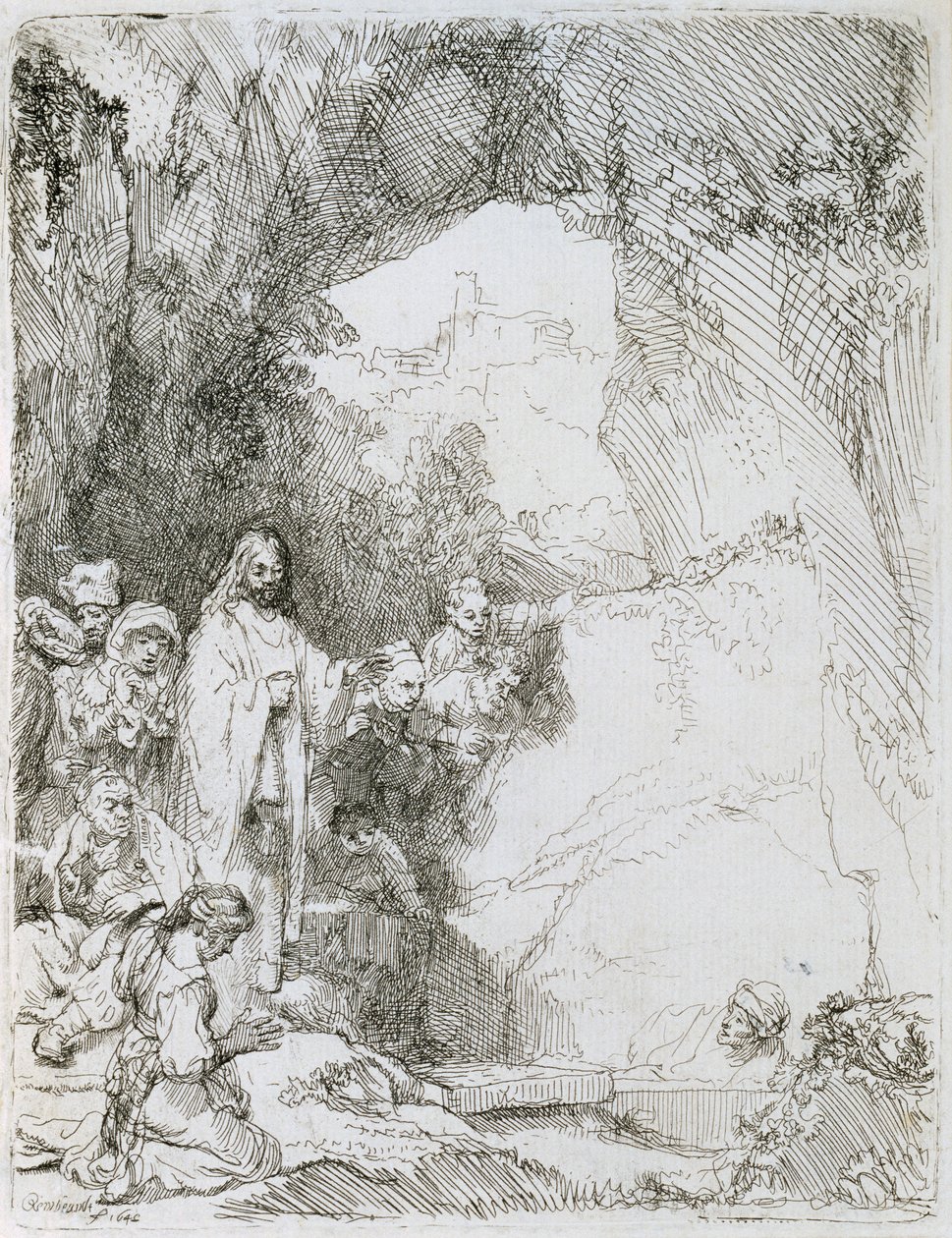La resurrección de Lázaro, 1642 de Rembrandt van Rijn