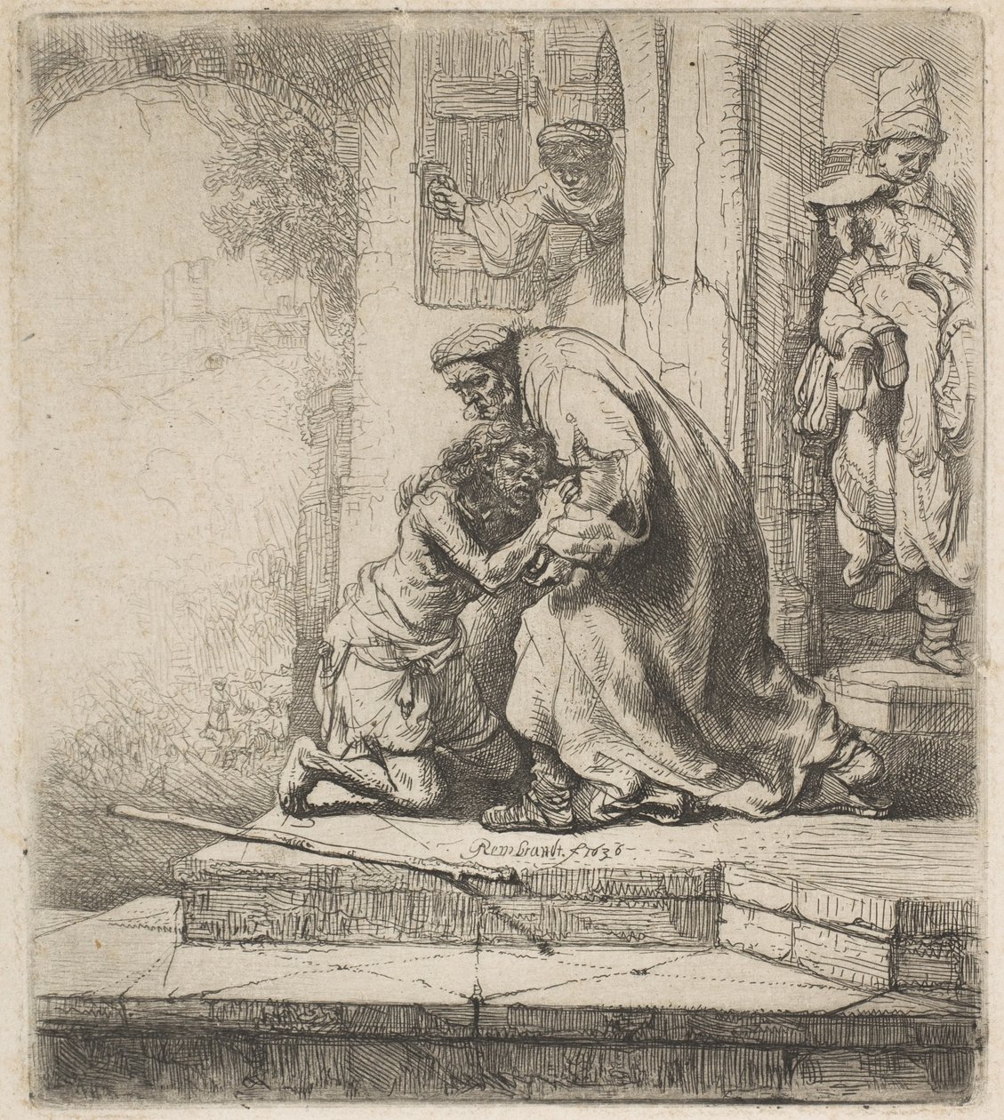 El regreso del hijo pródigo, 1636 de Rembrandt van Rijn