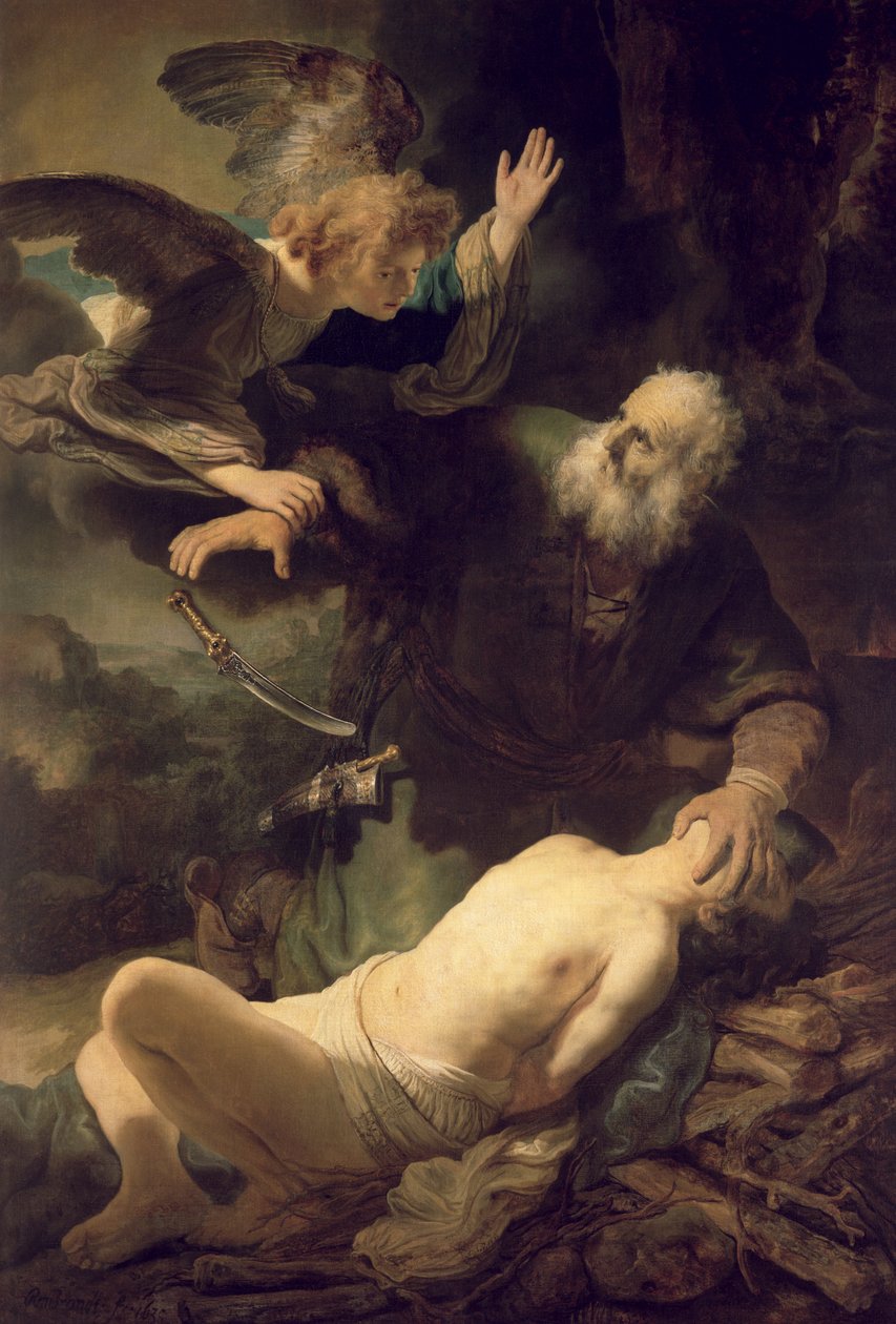 El sacrificio de Abraham, 1635 de Rembrandt van Rijn