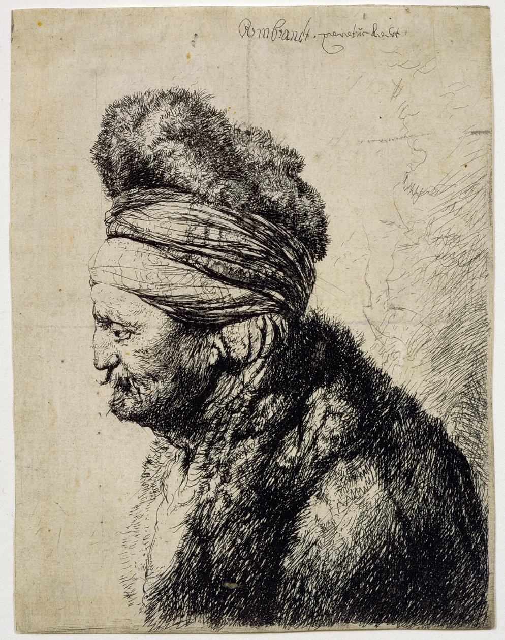 La segunda cabeza oriental de Rembrandt van Rijn