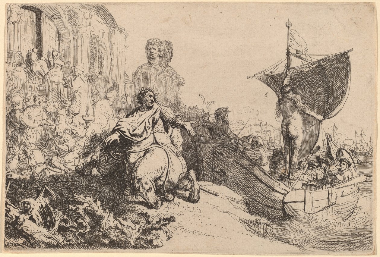 El barco de la fortuna de Rembrandt van Rijn