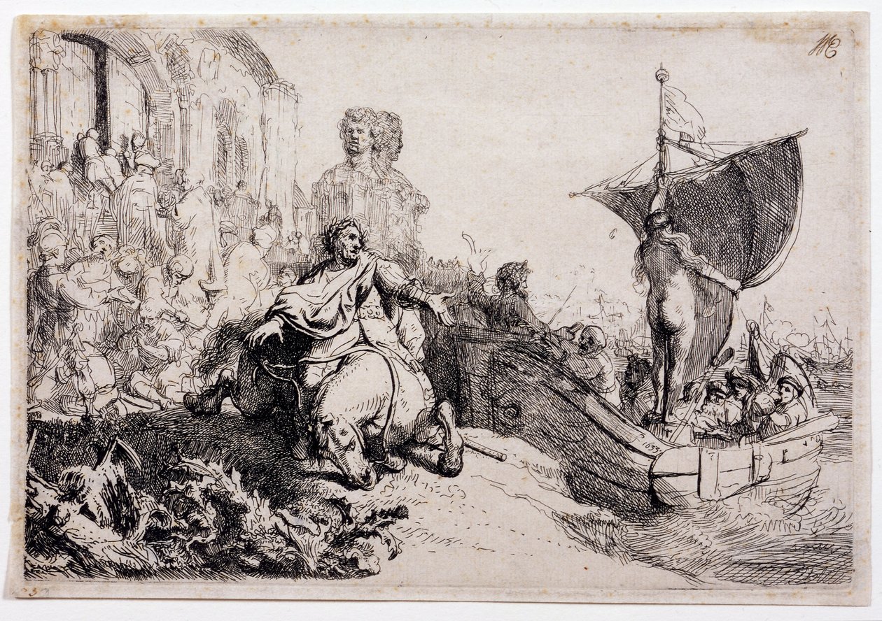 El barco de la fortuna de Rembrandt van Rijn