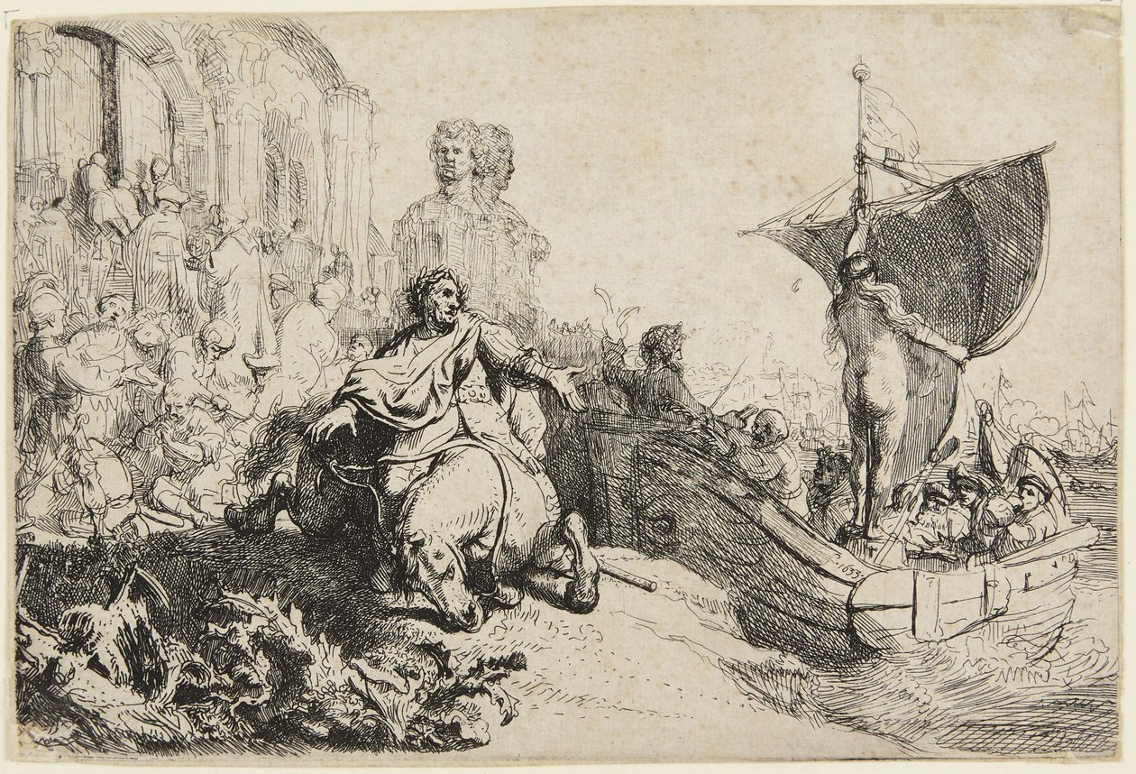 El barco de la fortuna de Rembrandt van Rijn