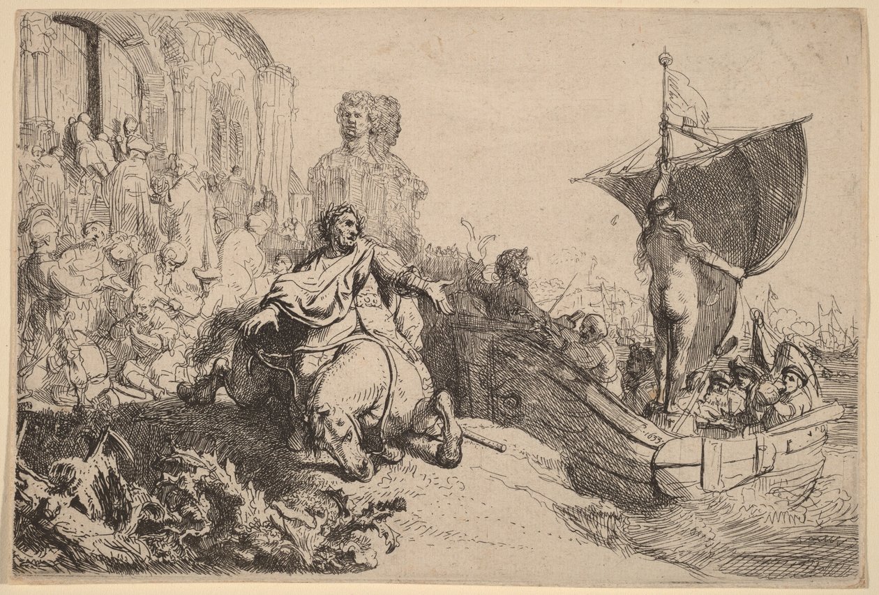 El barco de la fortuna de Rembrandt van Rijn