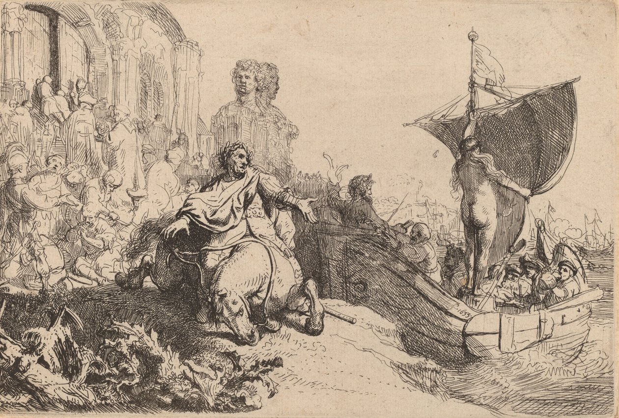 El barco de la fortuna, 1633 de Rembrandt van Rijn