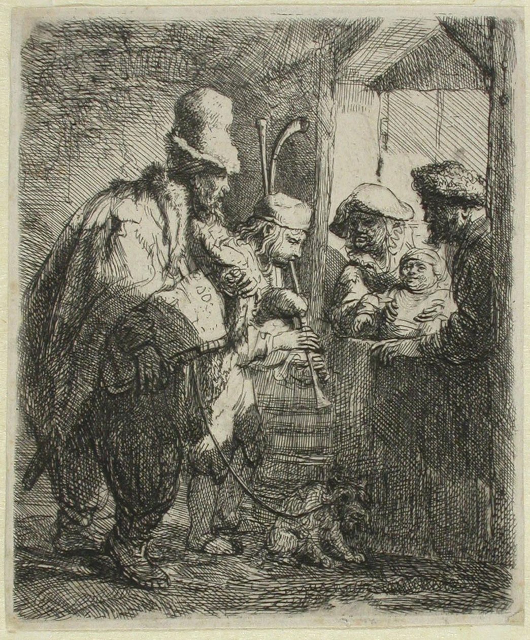 Los músicos ambulantes de Rembrandt van Rijn