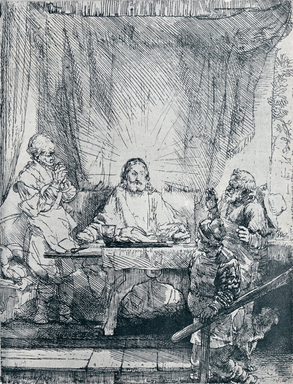 La Cena en Emaús de Rembrandt van Rijn