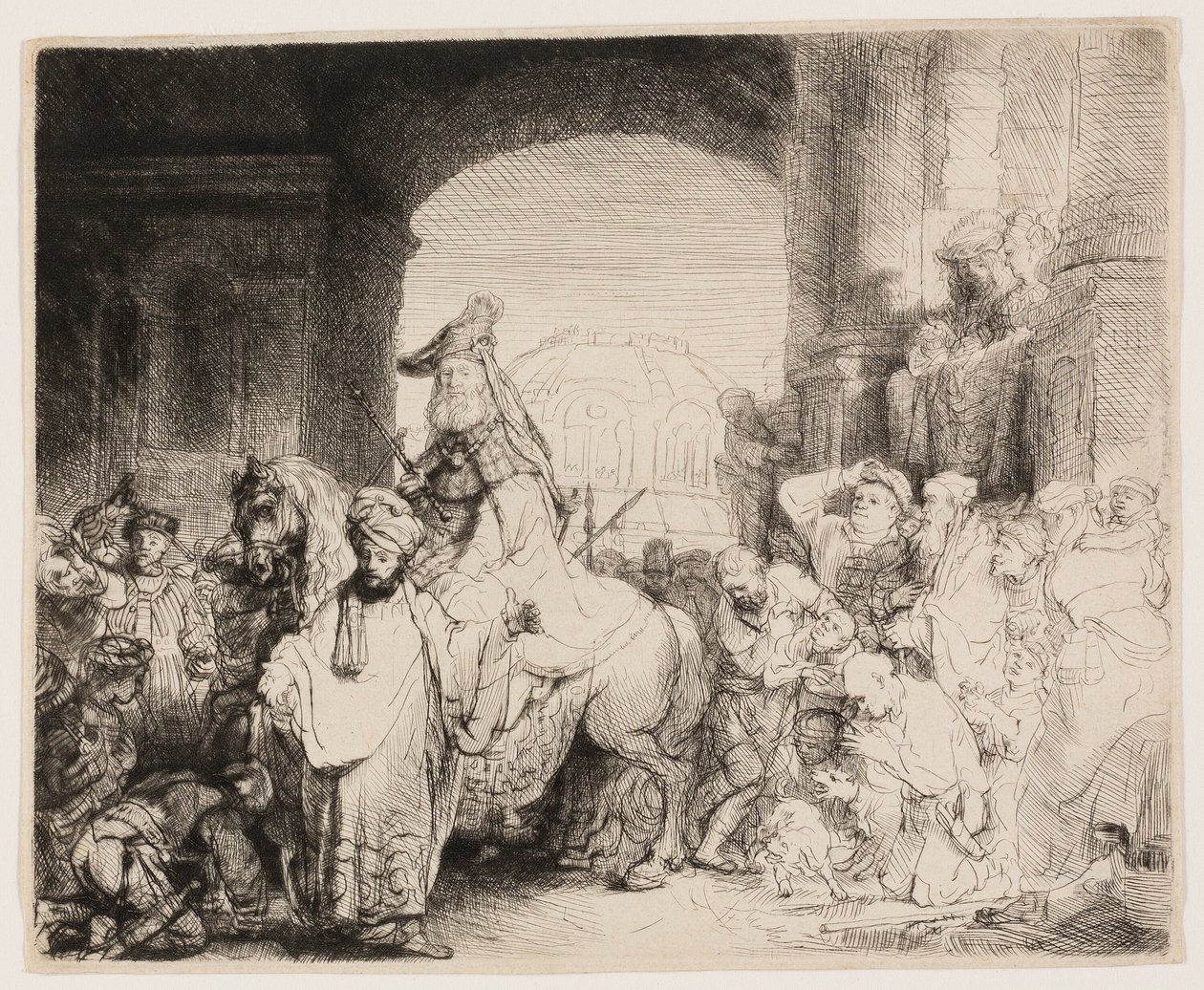 El triunfo de Mardoqueo de Rembrandt van Rijn