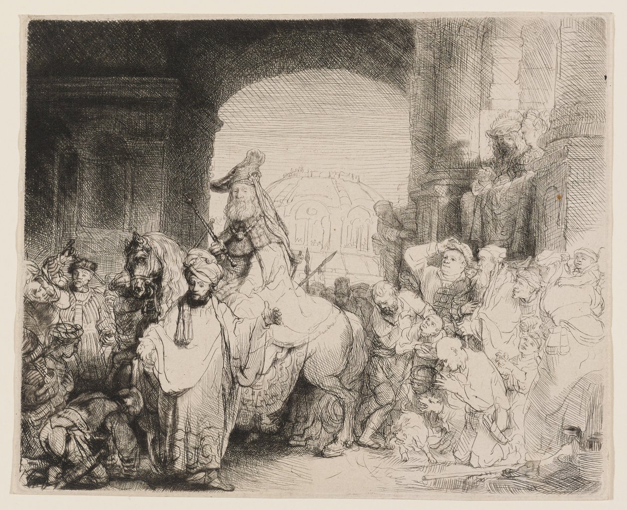 El triunfo de Mardoqueo de Rembrandt van Rijn