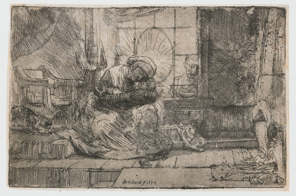 La Virgen y el Niño con el gato y la serpiente
La Virgen y el Niño con el gato y la serpiente de Rembrandt van Rijn