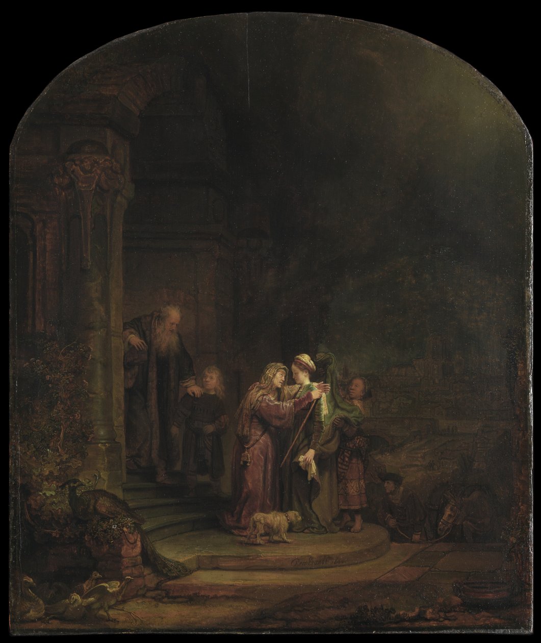 La Visitación, 1640 de Rembrandt van Rijn