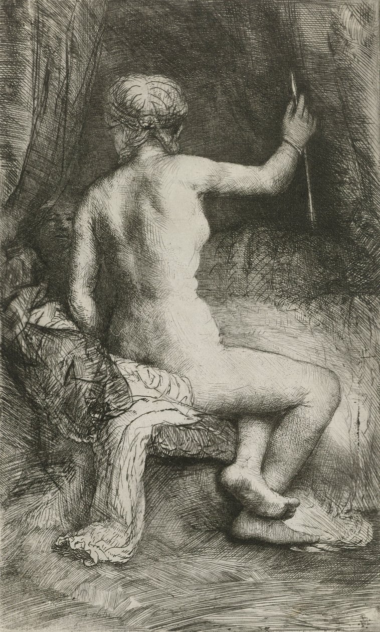 La mujer con la flecha, 1661 de Rembrandt van Rijn