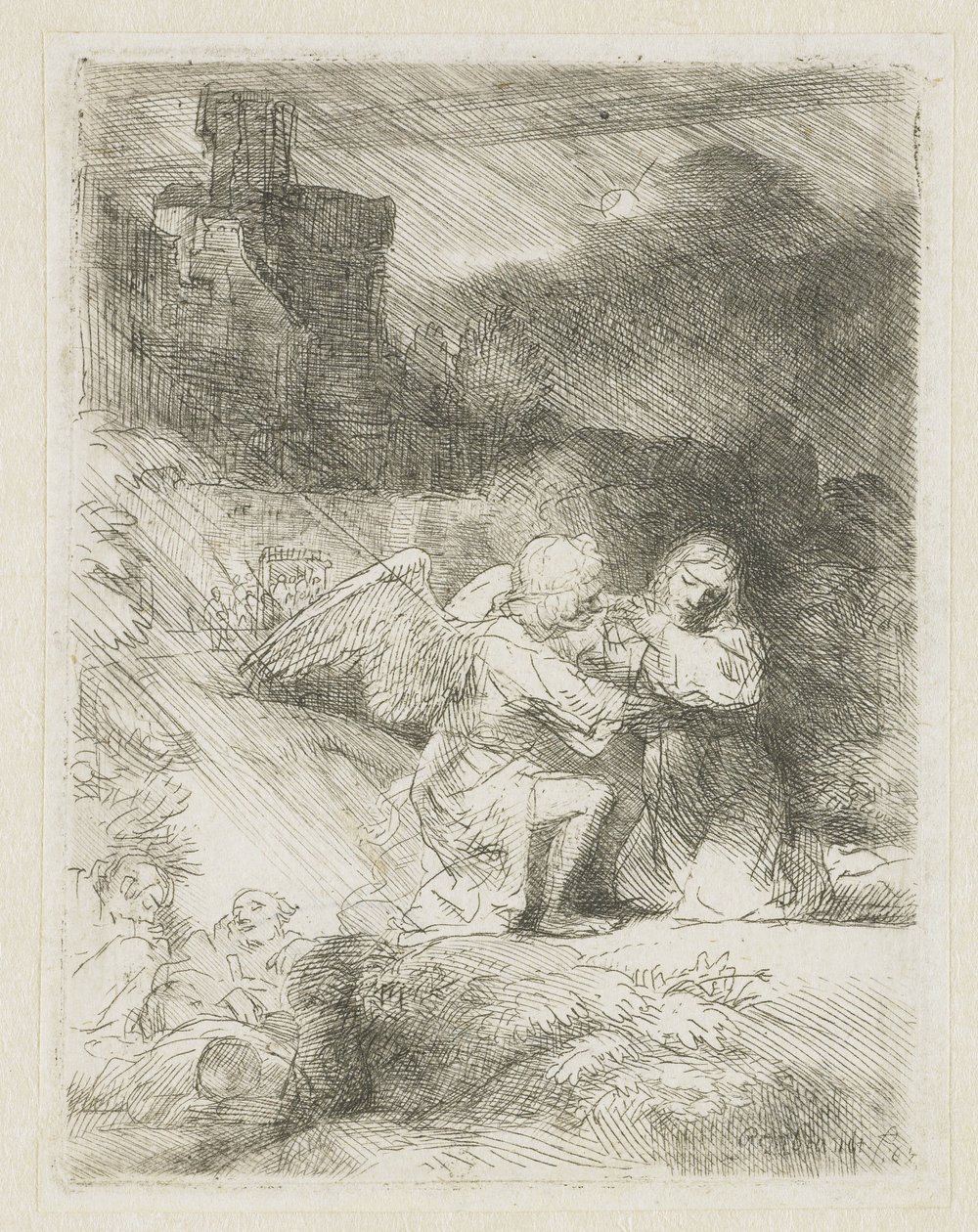 La agonía en el jardín de Rembrandt van Rijn