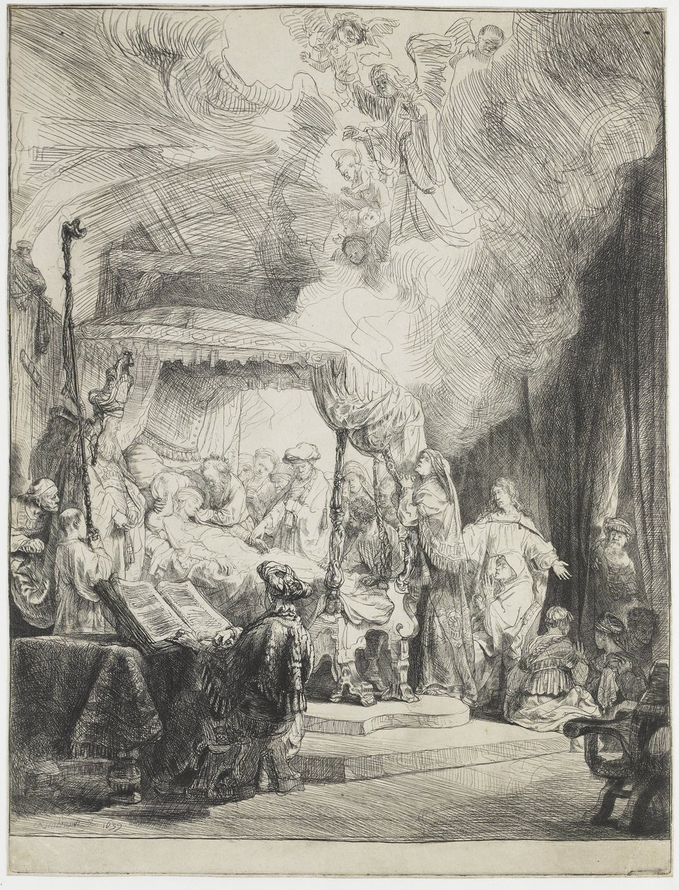 La muerte de la Virgen de Rembrandt van Rijn