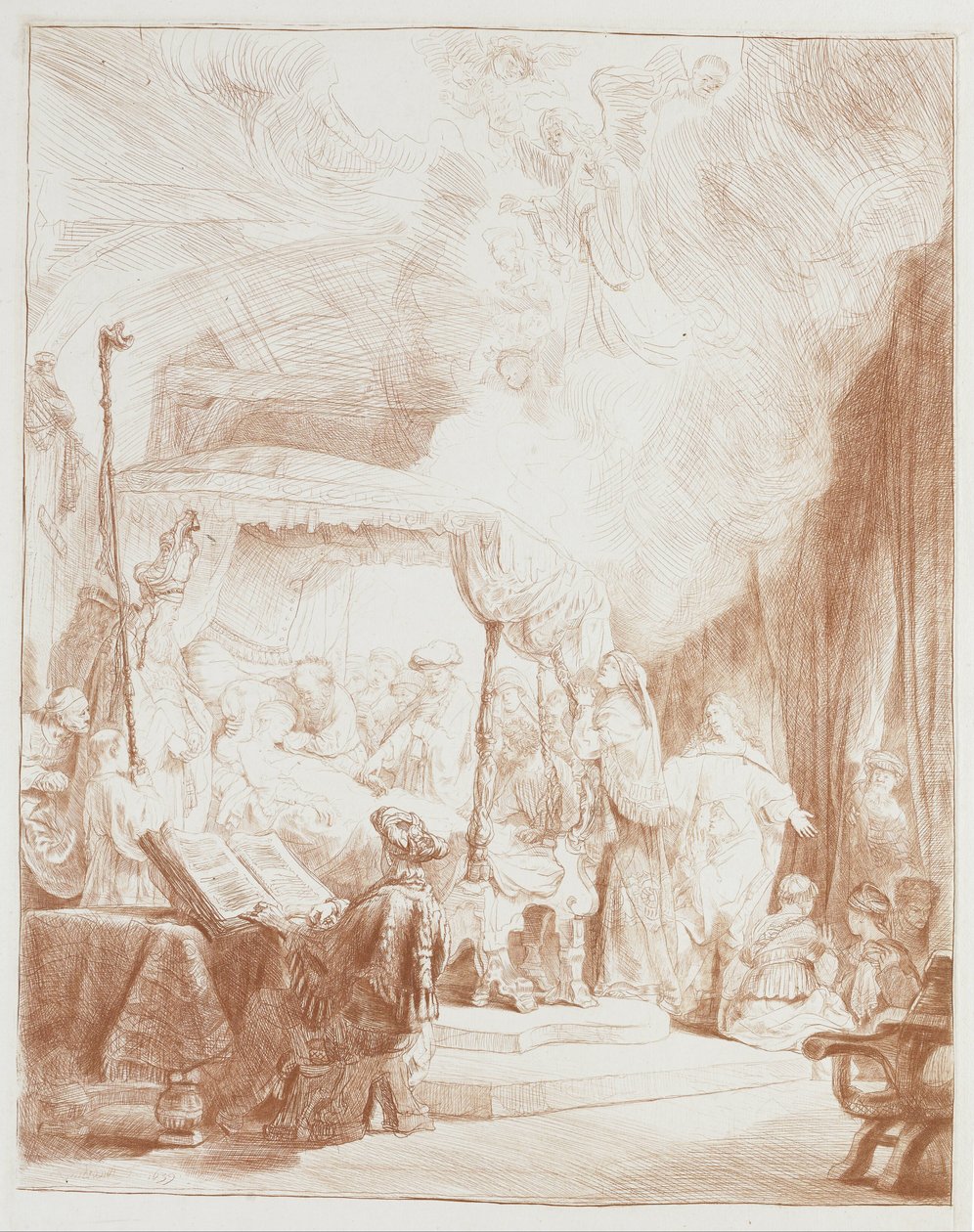 La muerte de la Virgen de Rembrandt van Rijn
