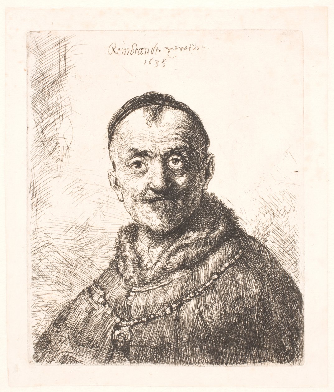 La primera cabeza oriental (¿el padre de Rembrandt?) de Rembrandt van Rijn