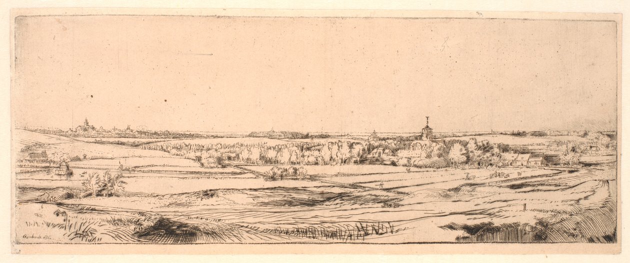 El campo del pesador de oro de Rembrandt van Rijn