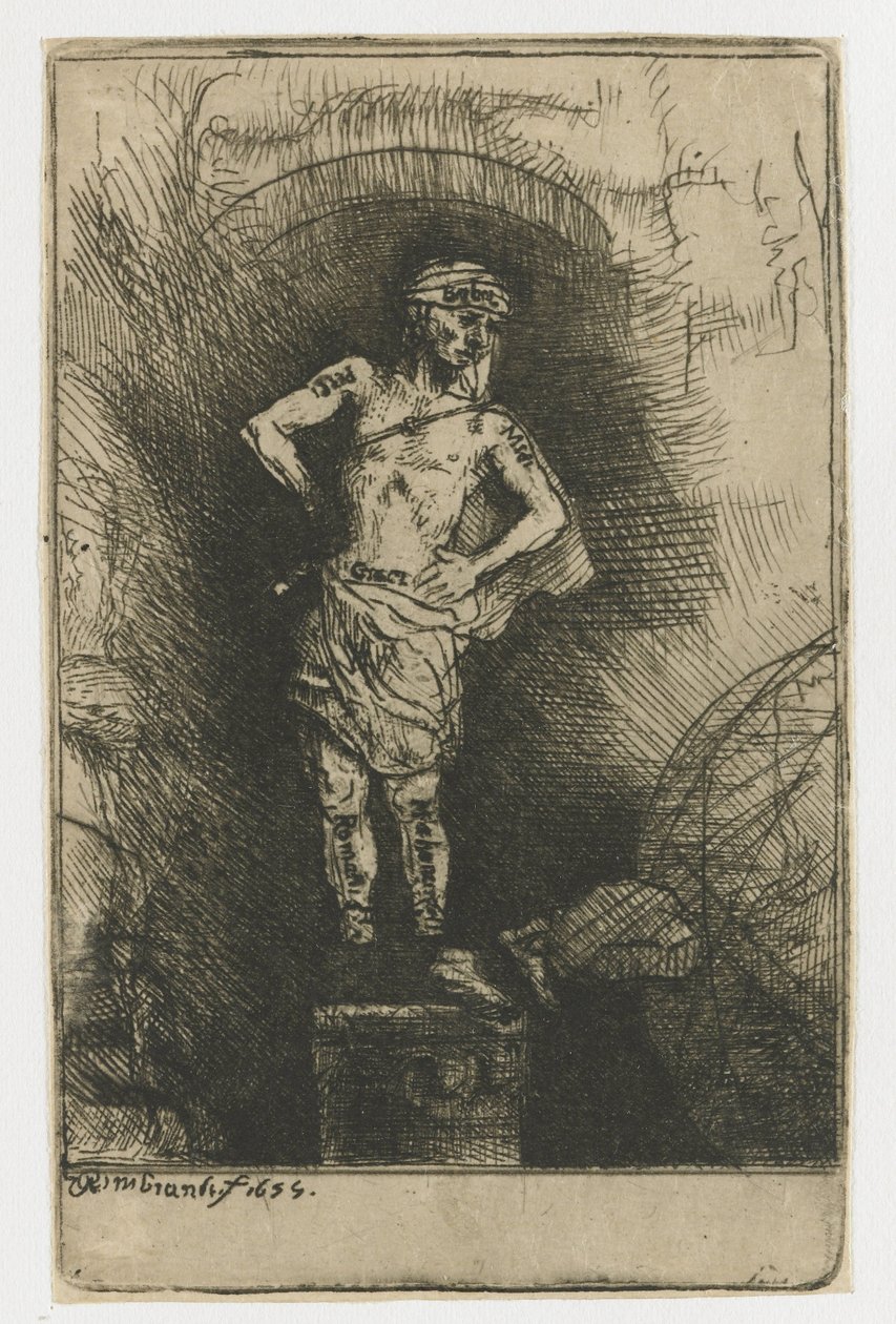 La imagen vista por Nabucodonosor de Rembrandt van Rijn