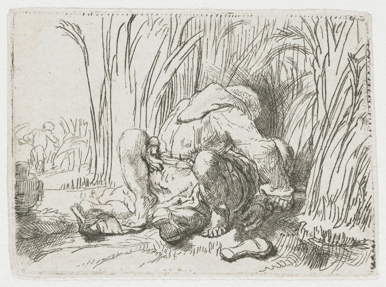 El monje en el maizal de Rembrandt van Rijn