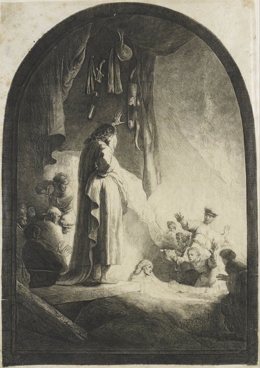 La resurrección de Lázaro: el plato más grande de Rembrandt van Rijn