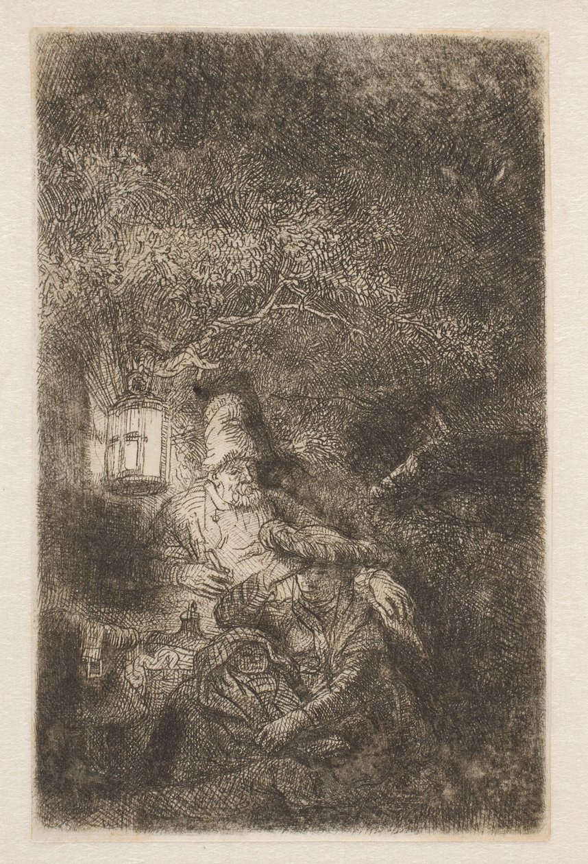El resto del vuelo: una pieza nocturna de Rembrandt van Rijn