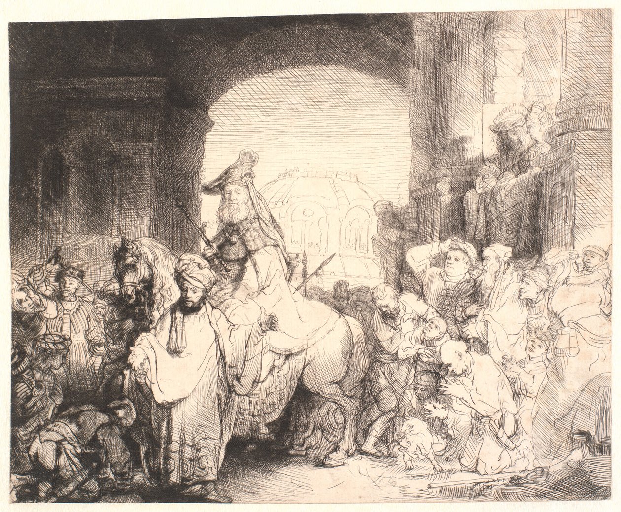 El triunfo de Mardoqueo de Rembrandt van Rijn