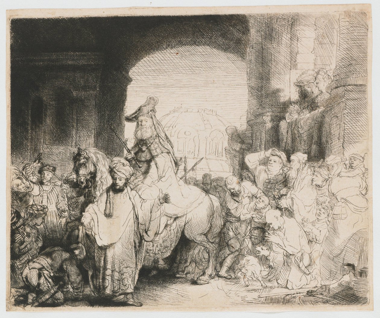 El triunfo de Mardoqueo de Rembrandt van Rijn