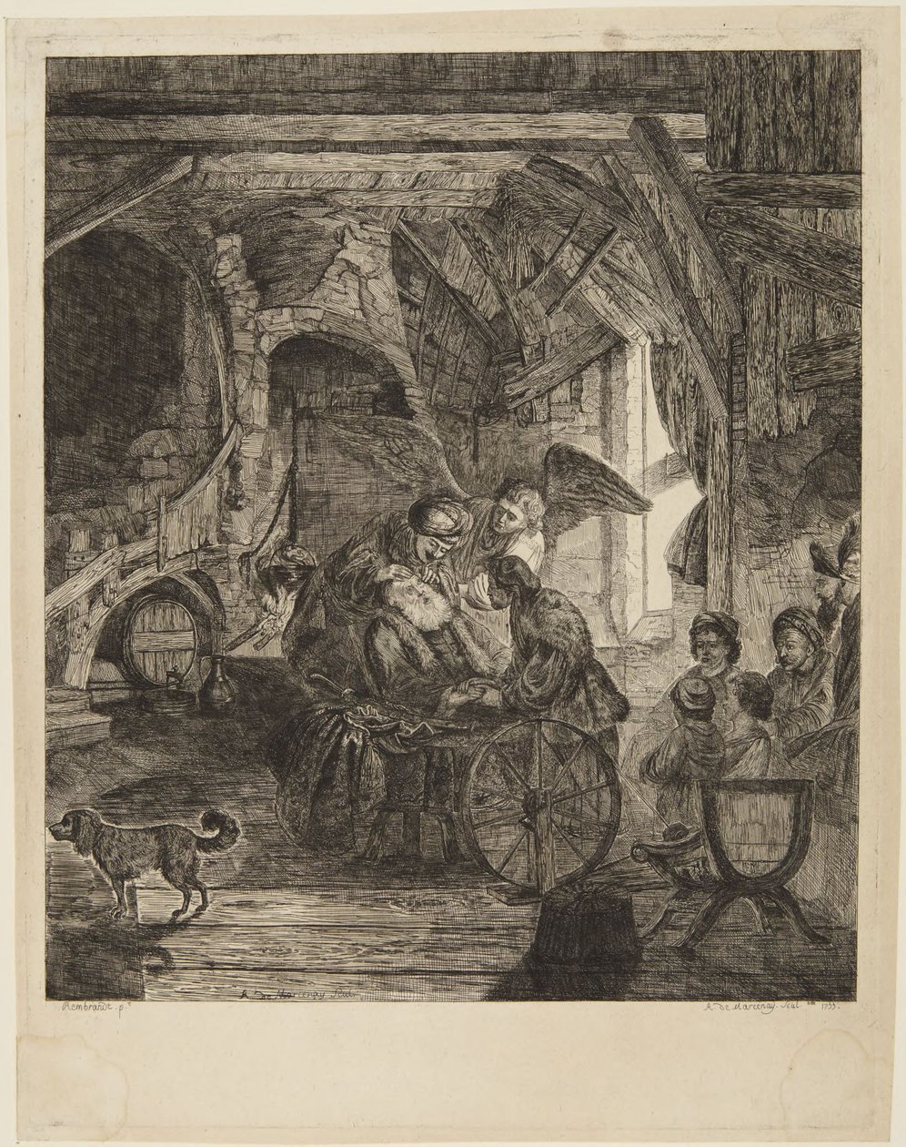 Tobías recuperando la vista de Rembrandt van Rijn