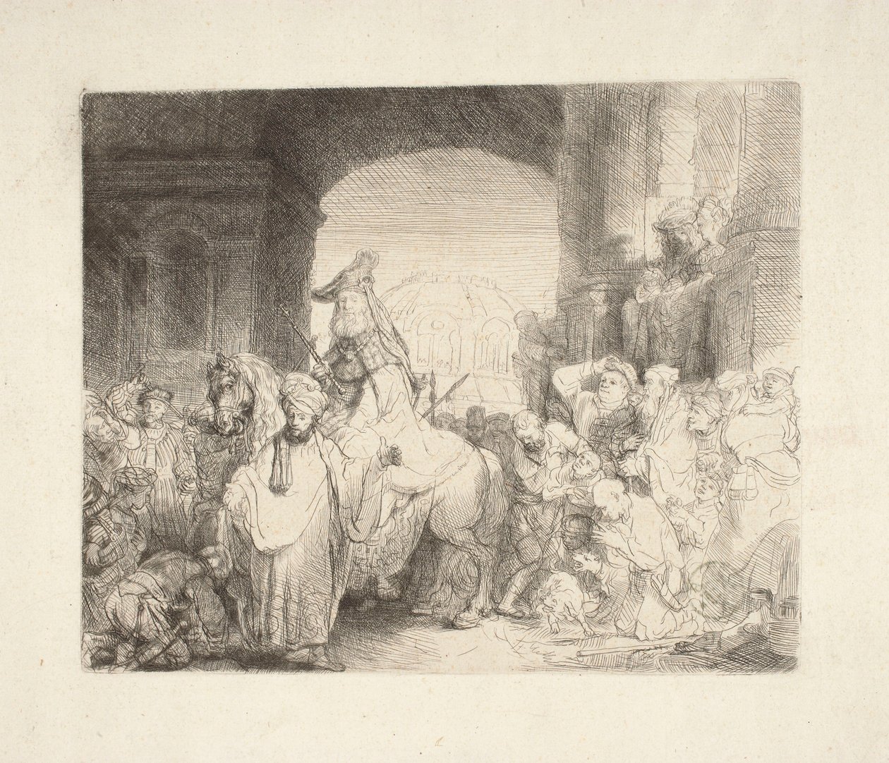El triunfo de Mardoqueo de Rembrandt van Rijn