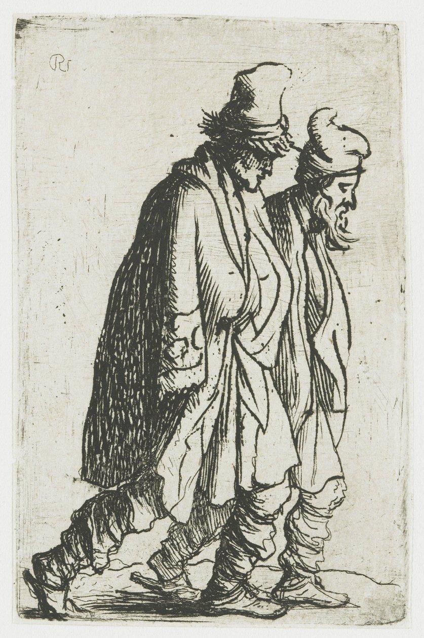 Dos mendigos de Rembrandt van Rijn