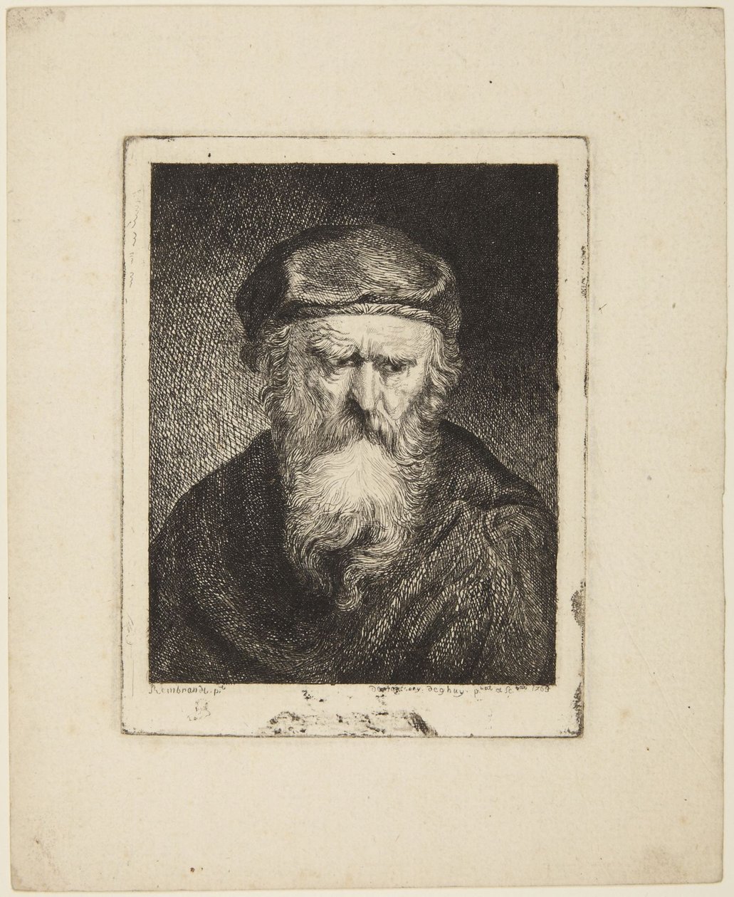 Anciano atrabiliario de Rembrandt van Rijn