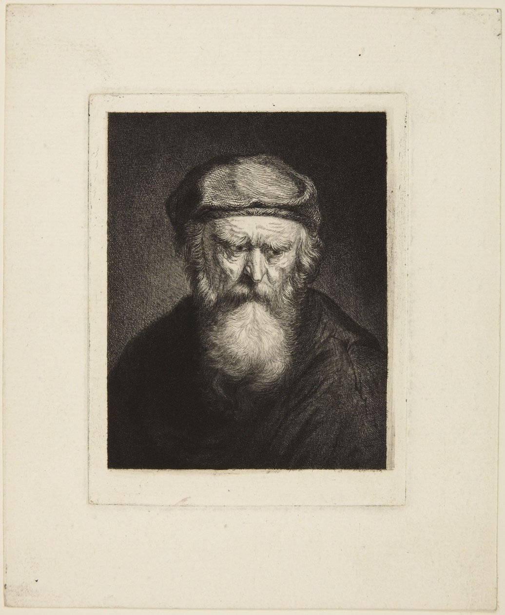 Anciano irascible de Rembrandt van Rijn