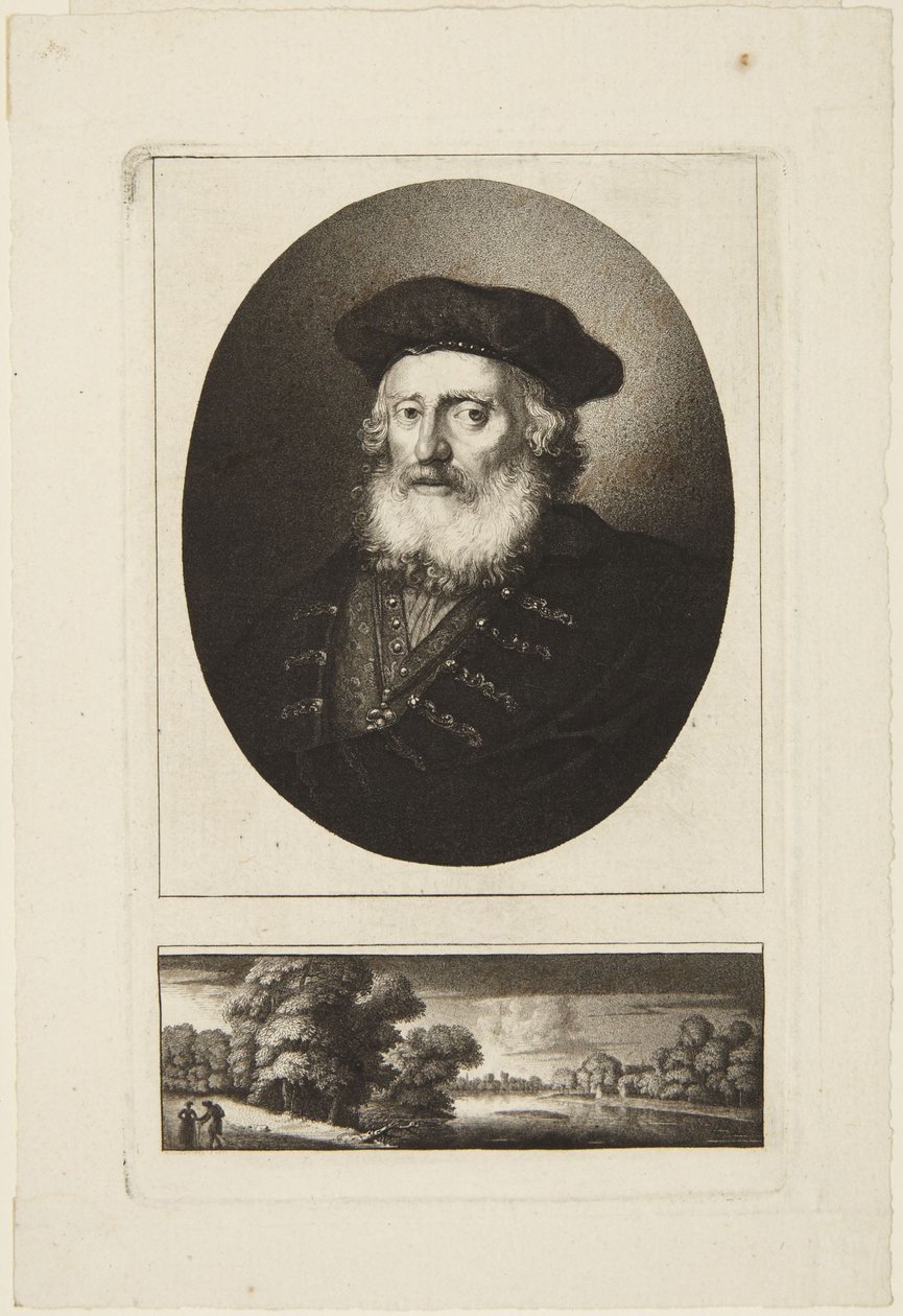 Anciano con toque de Rembrandt van Rijn