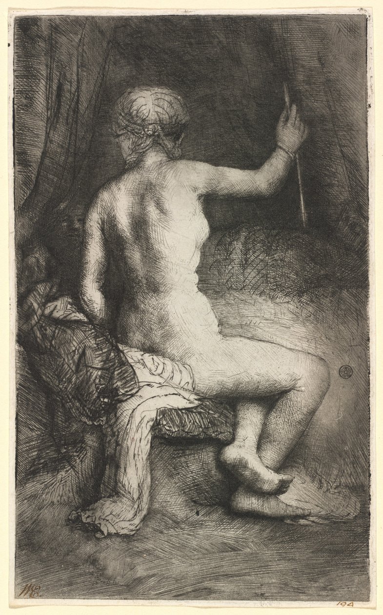 Mujer con la flecha de Rembrandt van Rijn