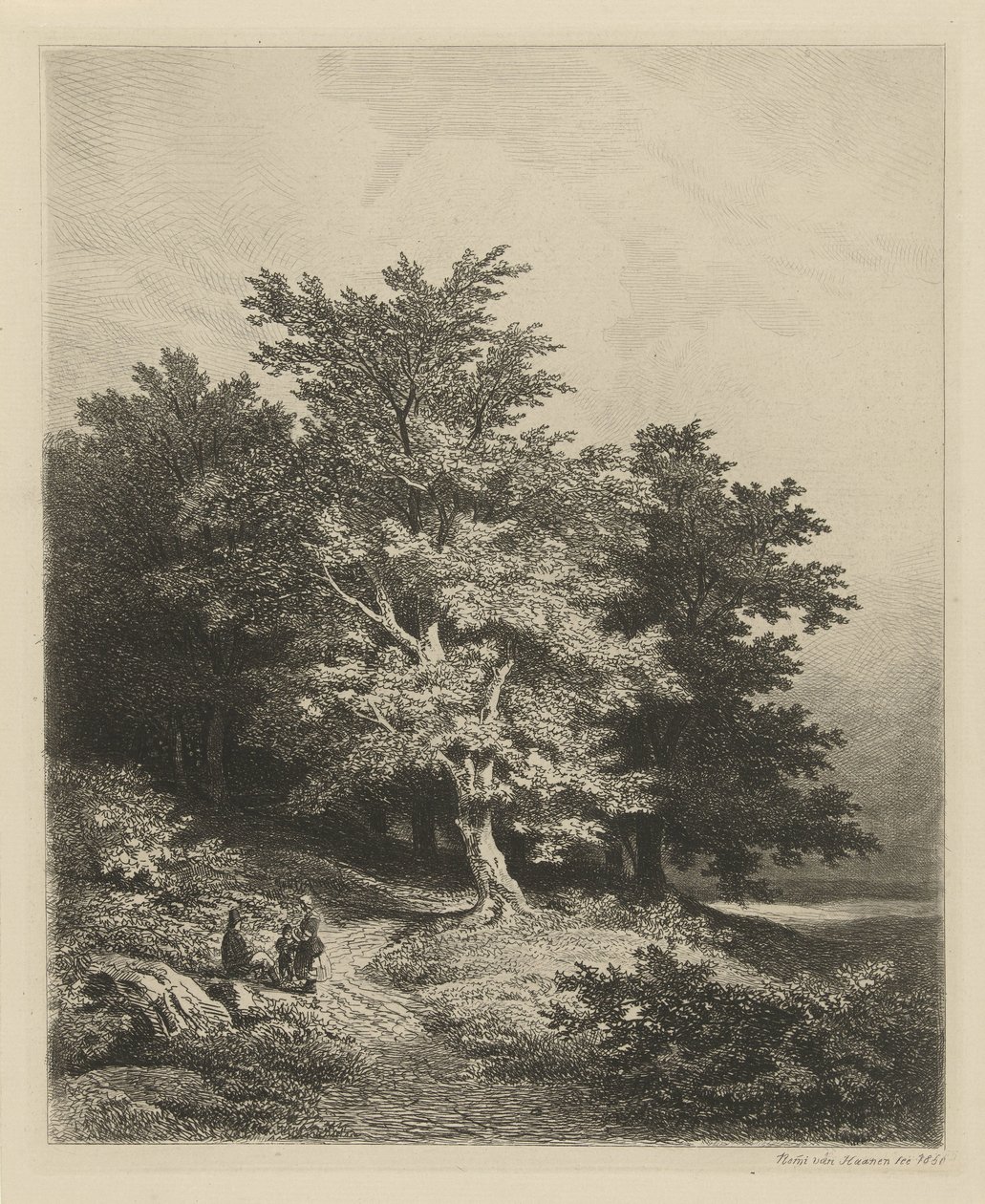 Cifras en un borde del bosque de Remigius Adrianus Haanen