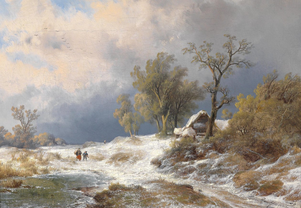 Paisaje de invierno (1869) de Remigius Adrianus Haanen
