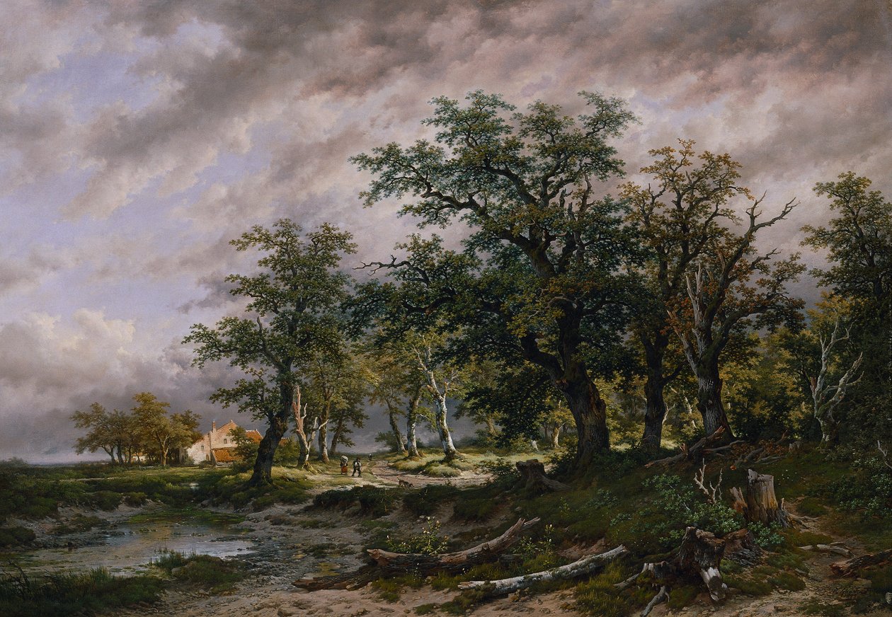 Gran paisaje holandés de Remigius Adrianus van Haanen
