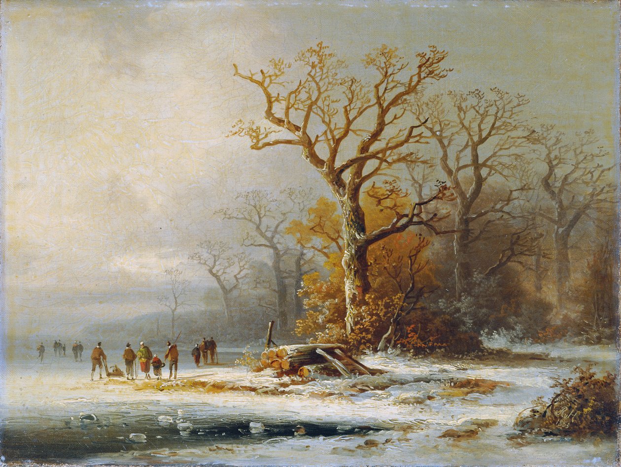 paisaje de invierno de Remigius Adrianus van Haanen