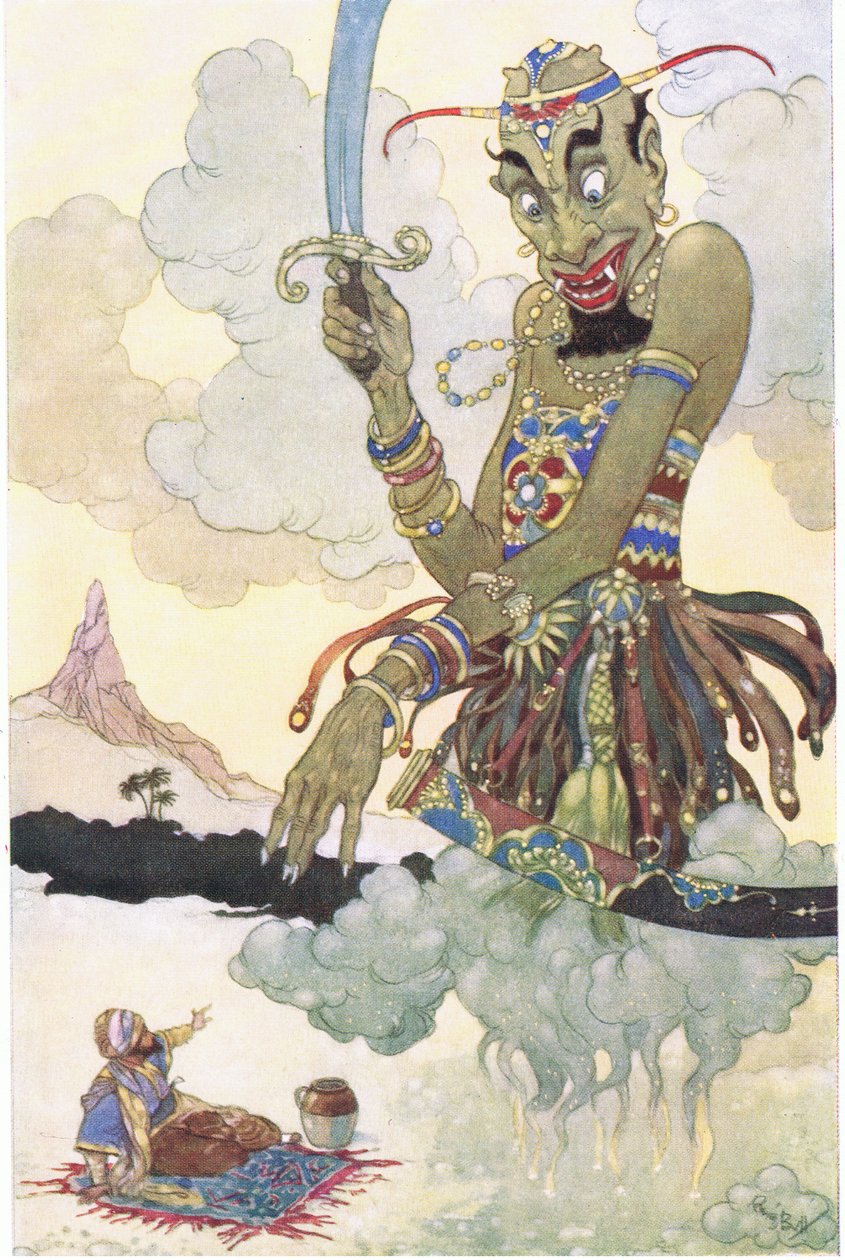 Un genio enojado, años 1930 de René Bull
