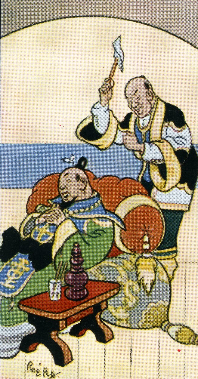 No quites una mosca de la cabeza de tu amigo con un hacha, 1932 de René Bull
